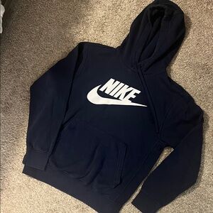 Nike Men's Dark Blue Hoodie